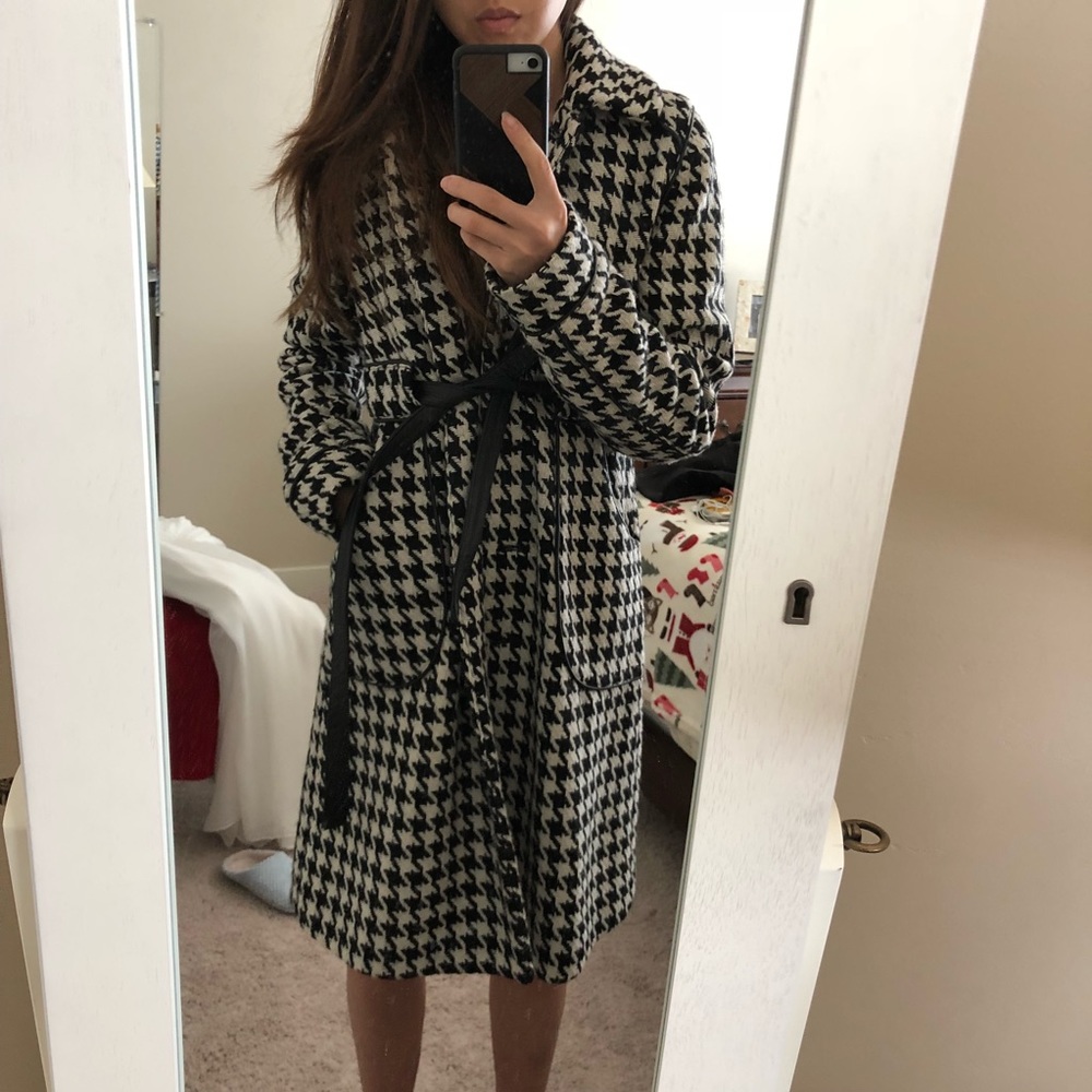 Tweed Wool coat in classic pattern